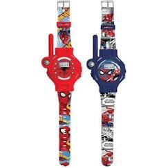 Jouet-Multimédia-Montre 2 en 1 Walkie-Talkie SpiderMan 200m - LEXIBOOK - Rouge - Pour Enfant dès 3 ans - Licence Spiderman