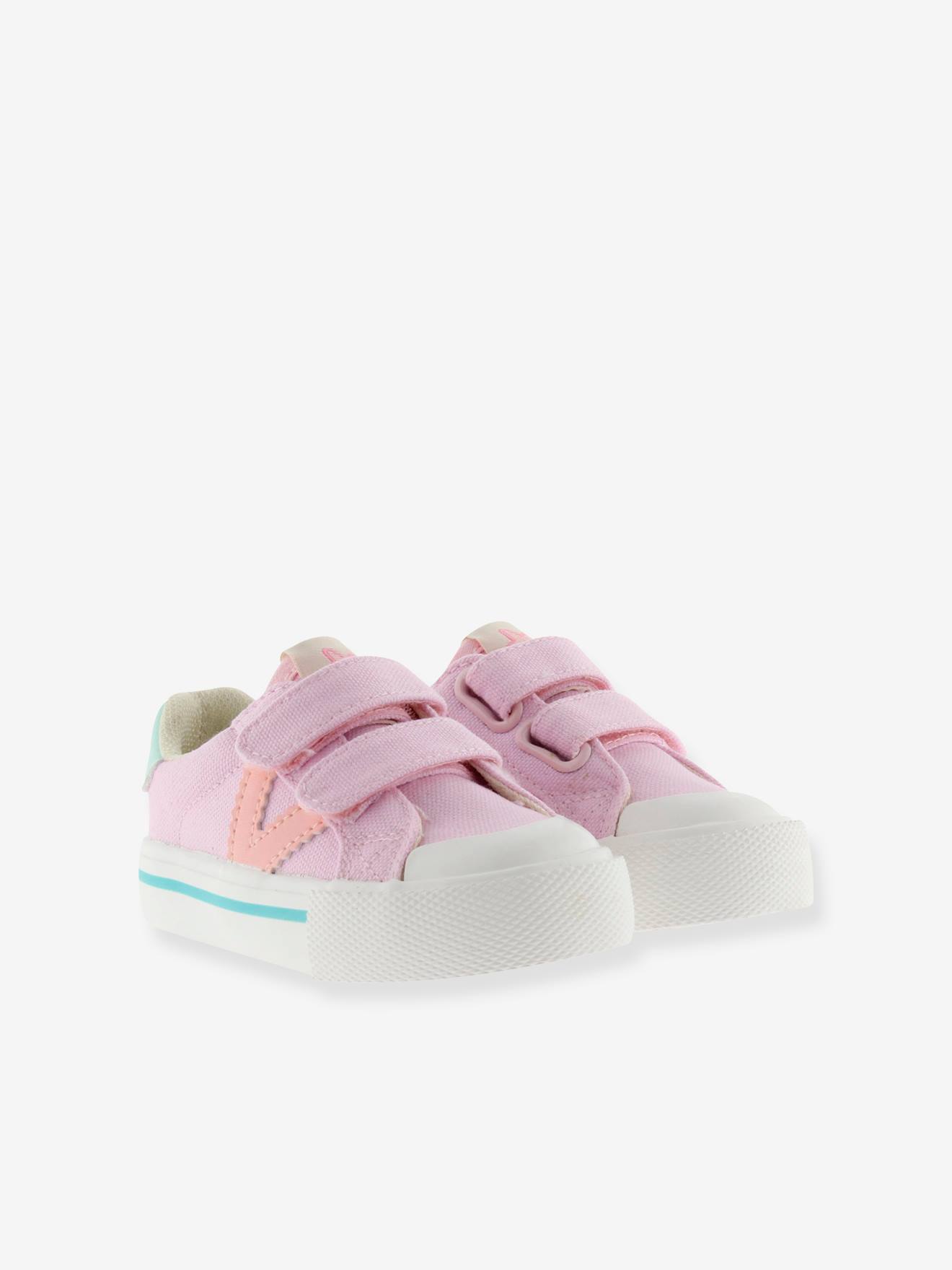 Baskets enfant en toile couleur Tribu Tiras Lona rose