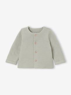-Gilet bébé naissance maille point mousse