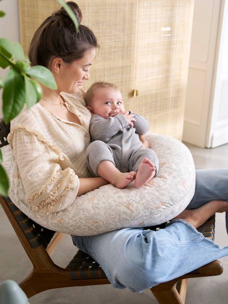 Vertbaudet - Coussin d'allaitement + housse de protection Bio Collection babylone