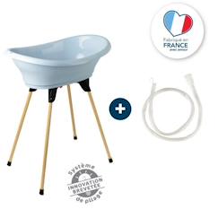 Puériculture-Kit baignoire VASCO Fleur Bleue - 3 en 1 - 800*500*270 - Bleu - THERMOBABY