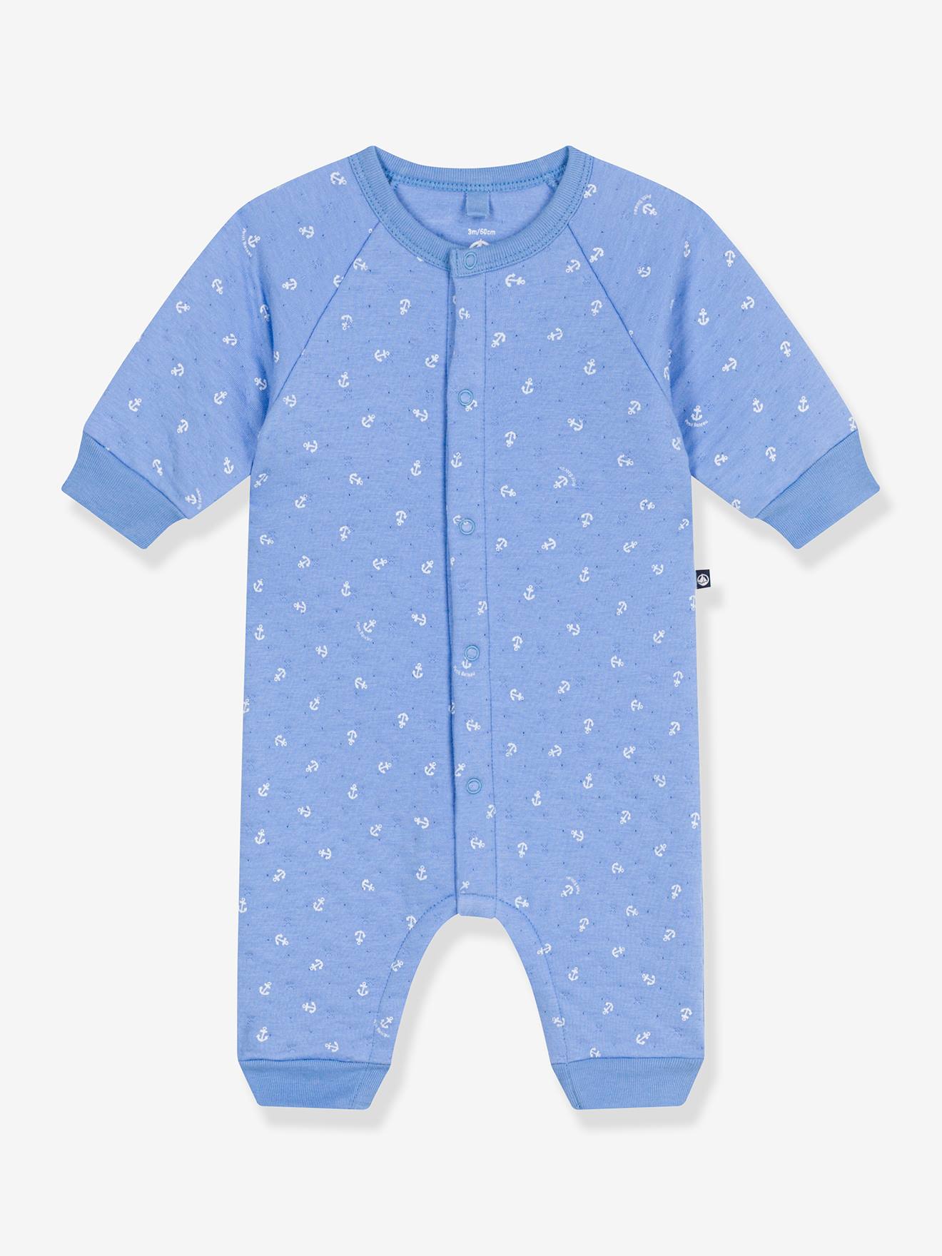 Combinaison longue bb imprime petites ancres bleu 31 €