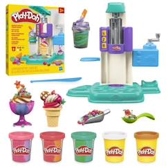 -Play-Doh coffret Mes glaces arc-en-ciel avec pâte à modeler