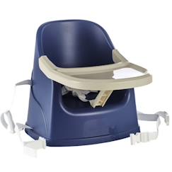 Puériculture-THERMOBABY - Rehausseur De Chaise YOUPLA - De 6 Mois À 3 ans - Tablette Amovible - Léger - Compact - Bleu Océan -Fabriqué en France