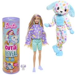 Jouet-Barbie-Barbie Cutie Reveal-Poupée dalmatien Rêve Coloré, 10 surprises HRK41