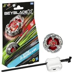 Jouet-Beyblade X, Starter Pack Scythe Incendio 4-60T avec toupie de compétition à rotation droite de type équilibre et lanceur, des 8 ans