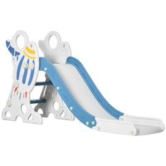 Jouet-Toboggan pour enfants - AIYAPLAY - de 18 à 36 mois - jusqu'à 30 kg - 157L x 46,5l x 80H cm - bleu