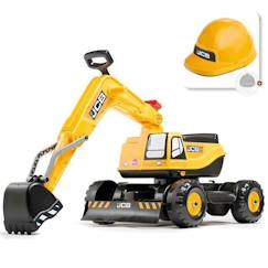 Jouet-Pelleteuse - JCB - Cabine rotative 360° - Bras articulé - Assise ouvrante - 3 ans et plus