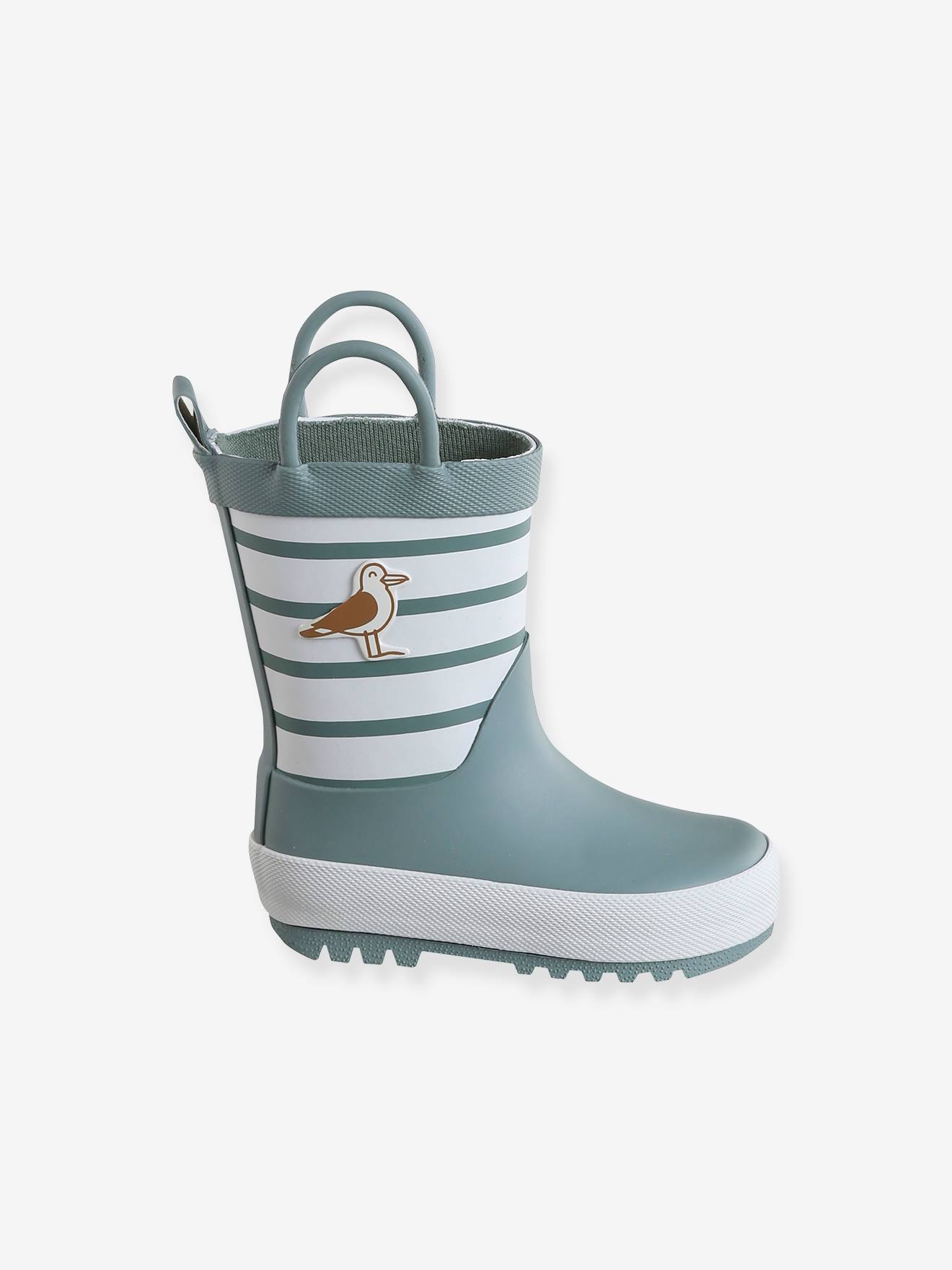 Bottes De Pluie Fille VERTBAUDET – Bicolores, Antidérapantes, Doublure Textile – Pour Jouer Sous La Pluie ! - 5