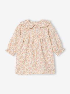 -Robe fleurie bébé en gaze de coton