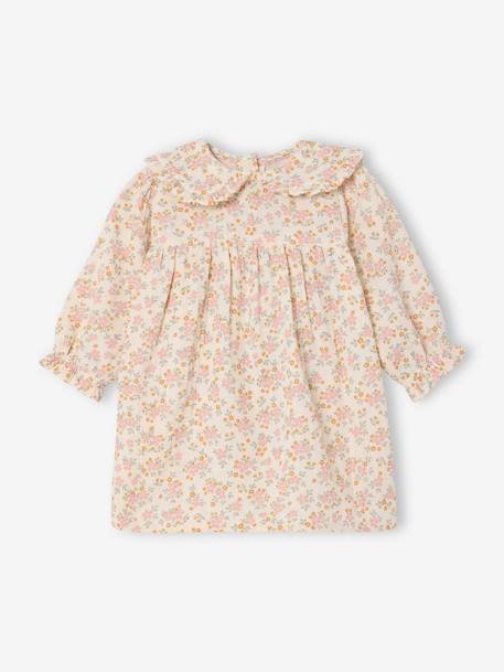 Bébé-Robe fleurie bébé en gaze de coton