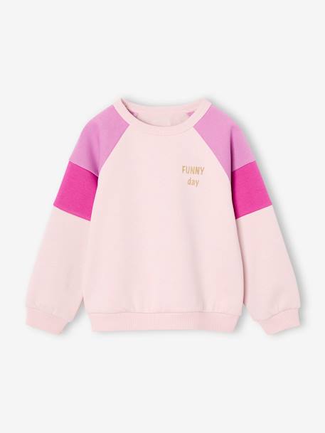 Fille-Sweat colorblock fille