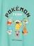 Teeshirt Pokémon Captain Pikachu vert sauge 3 - vertbaudet enfant 