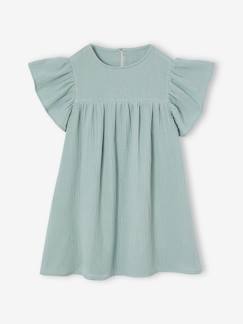 -Robe en gaze de coton fille