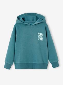 -Sweat garçon à capuche motif poitrine 