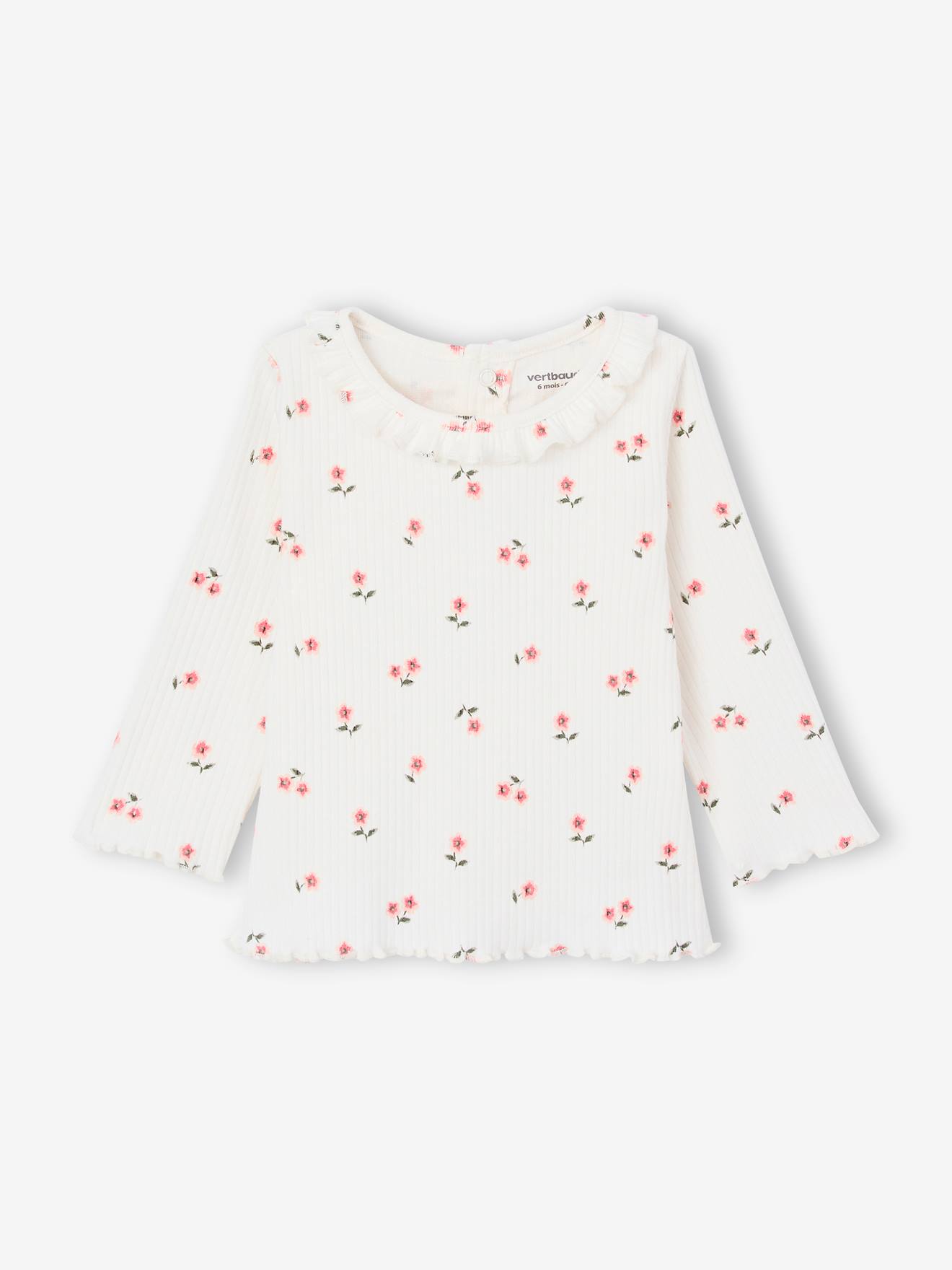 T-shirt bb en maille ctele manches longues rose ple 5 €