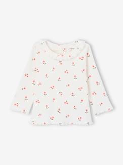-T-shirt bébé en maille côtelée manches longues