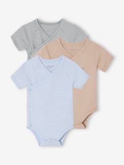 -Lot de 3 bodies naissance manches courtes "mon petit cœur"