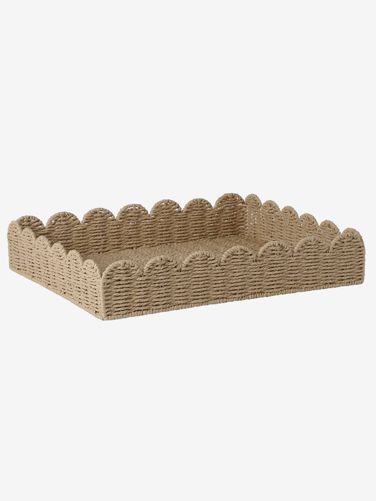 Panier de rangement pour table à langer en corde de papier FESTON beige (Vertbaudet) - Image 2