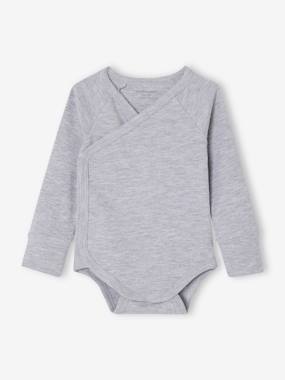 VERTBAUDET - Lot De 5 Bodies Bébé évolutif Manches Longues - Ouverture Naissance Par Pressions, 100% Coton