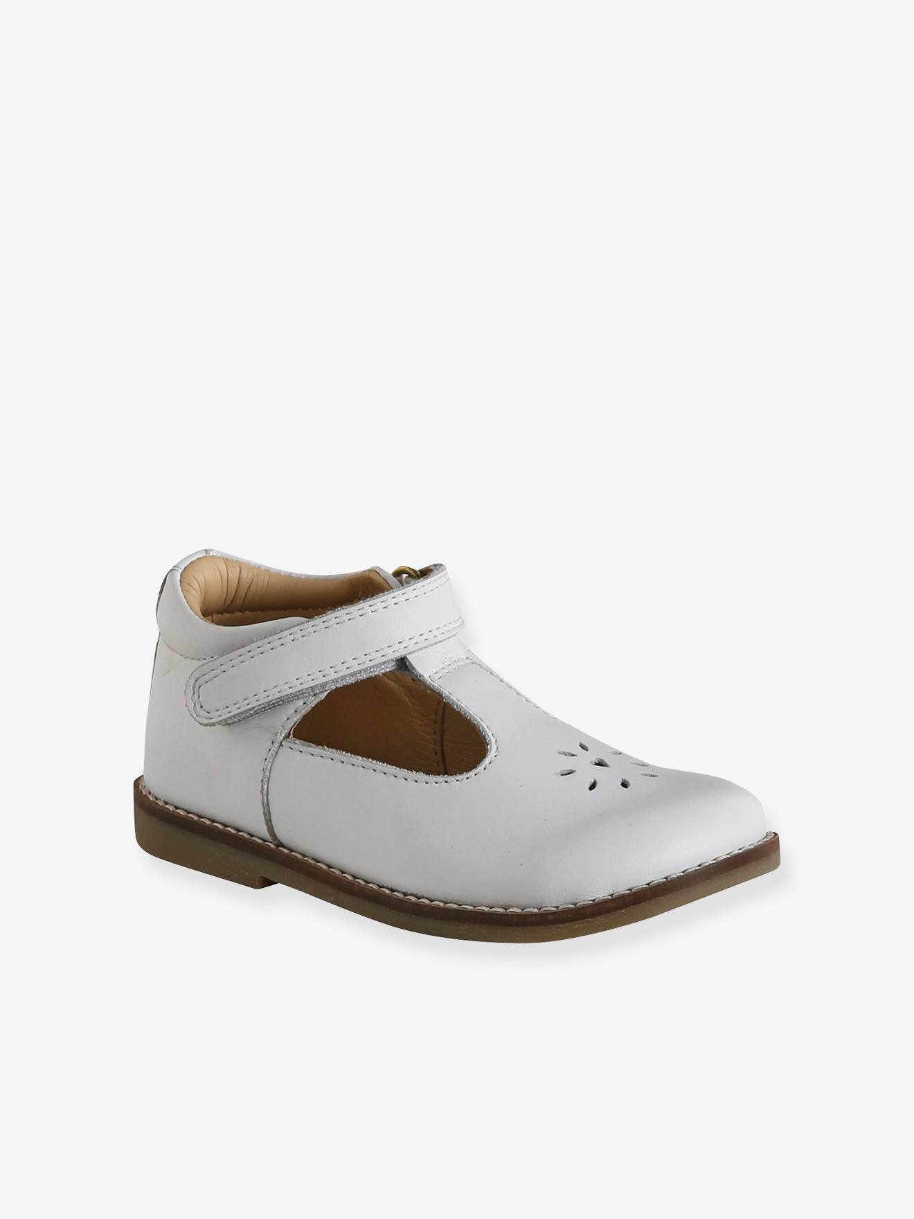 Babies Cuir fille blanc