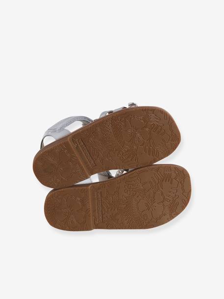 Sandales scratchées cuir enfant collection maternelle blanc+lot bleu 5 - vertbaudet enfant 