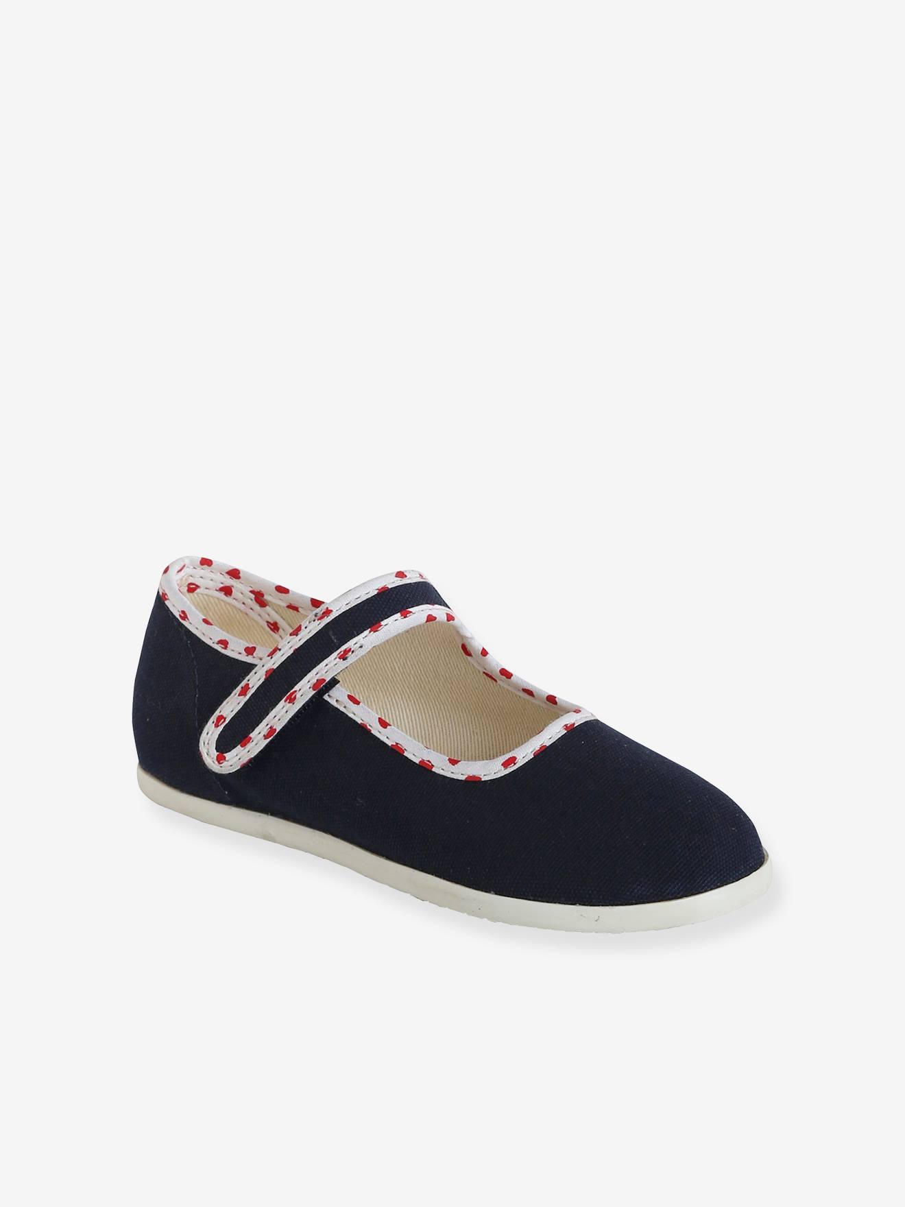 Chaussons scratchés enfant marine