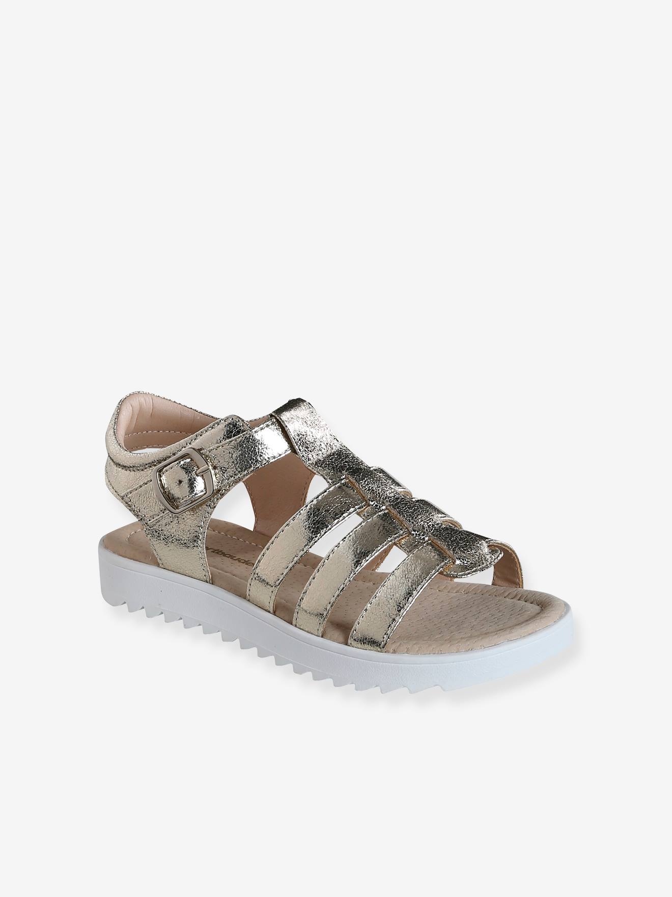 Sandales multi-brides enfant or