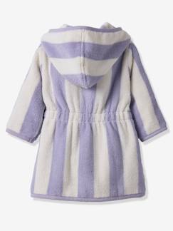 Peignoir de bain Bébé rayures TRANSAT capsule famille personnalisable, avec coton recyclé  - vertbaudet enfant
