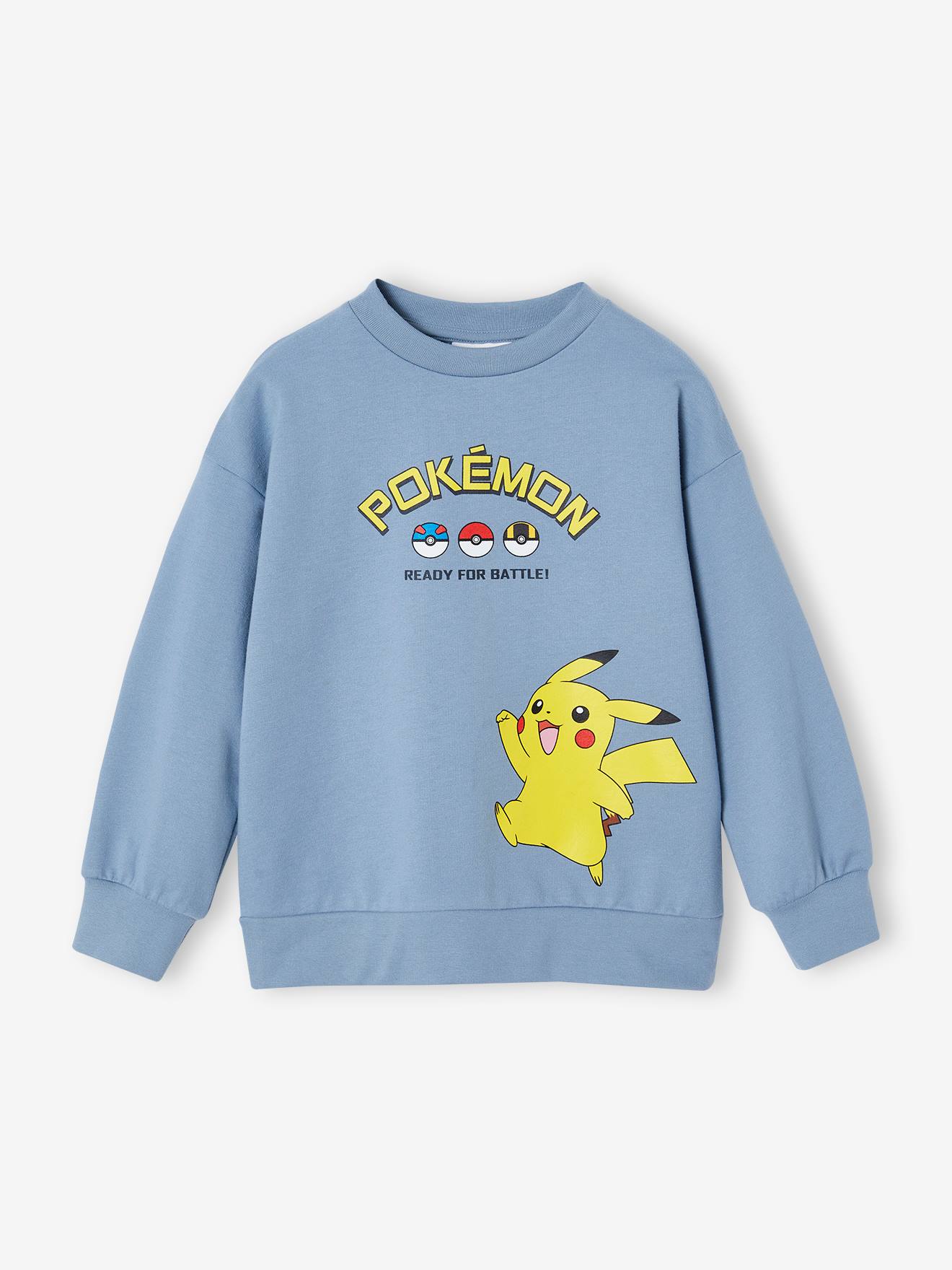 Sweat garçon Pokemon bleu chambray