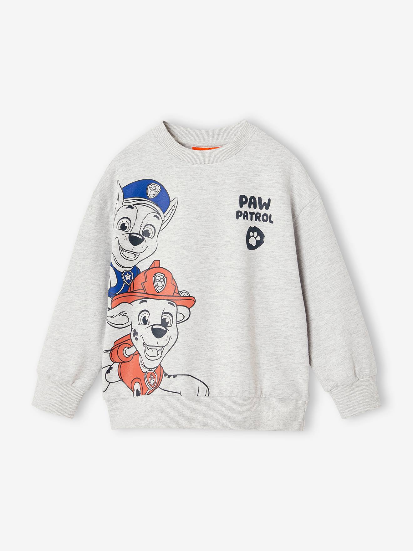 Sweat Pat Patrouille garçon gris chiné