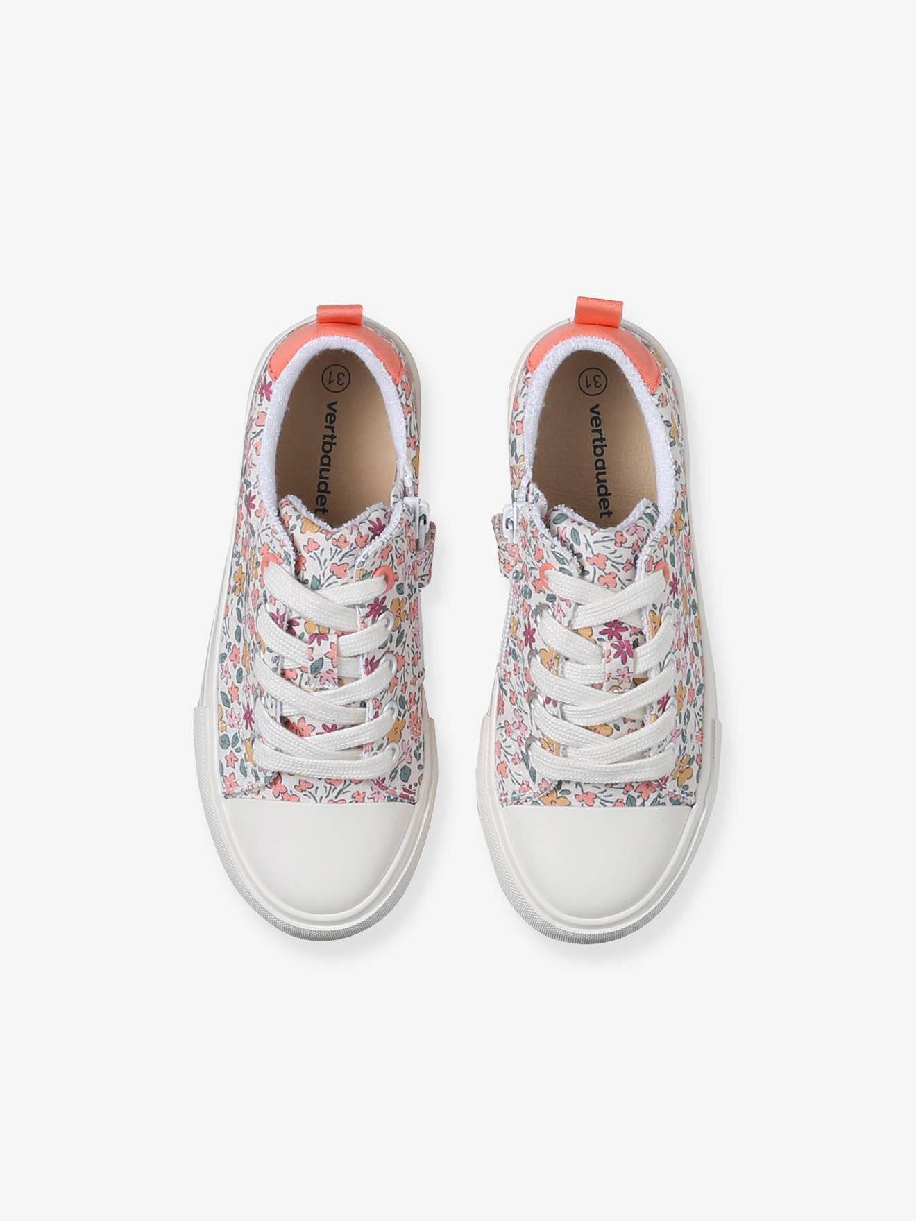 Basket En Toile Pour Fille Baskets Fille En Toile Imprimu00e9e