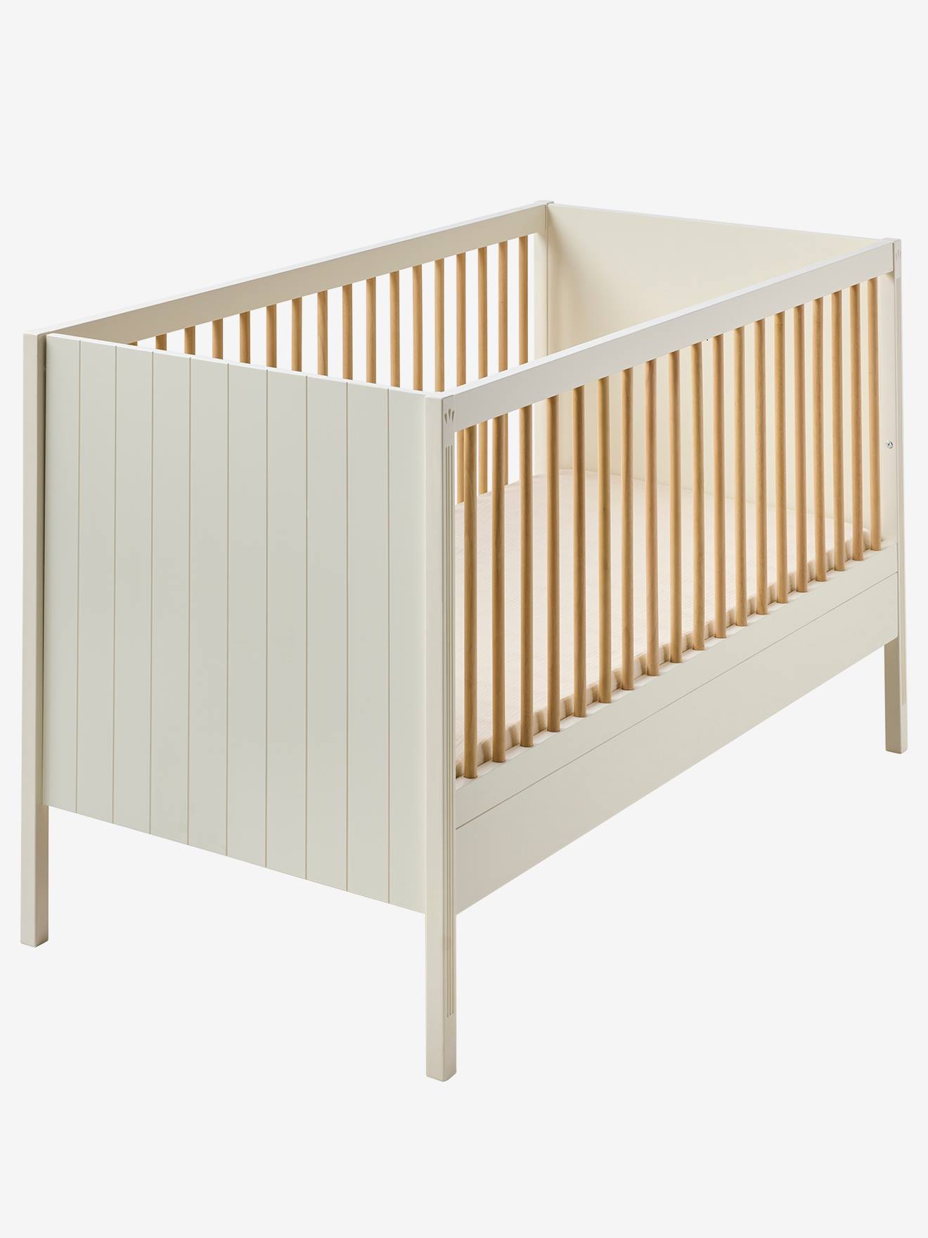 Lit Bébé évolutif 70x140cm HERITAGE beige (Vertbaudet) - Image 1