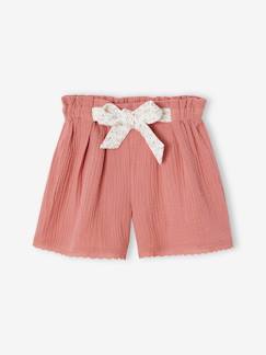 -Short en gaze de coton fille