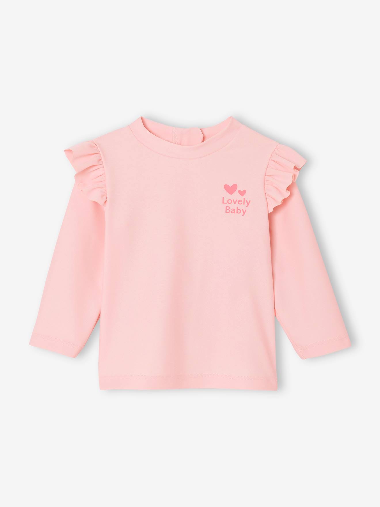 T-Shirt De Bain Bébé Fille Anti UV rose