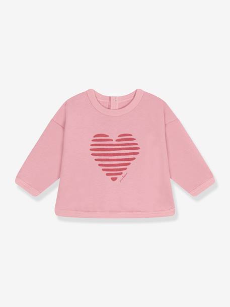 Bébé-Pull, gilet, sweat-Sweat bébé en coton uni PETIT BATEAU