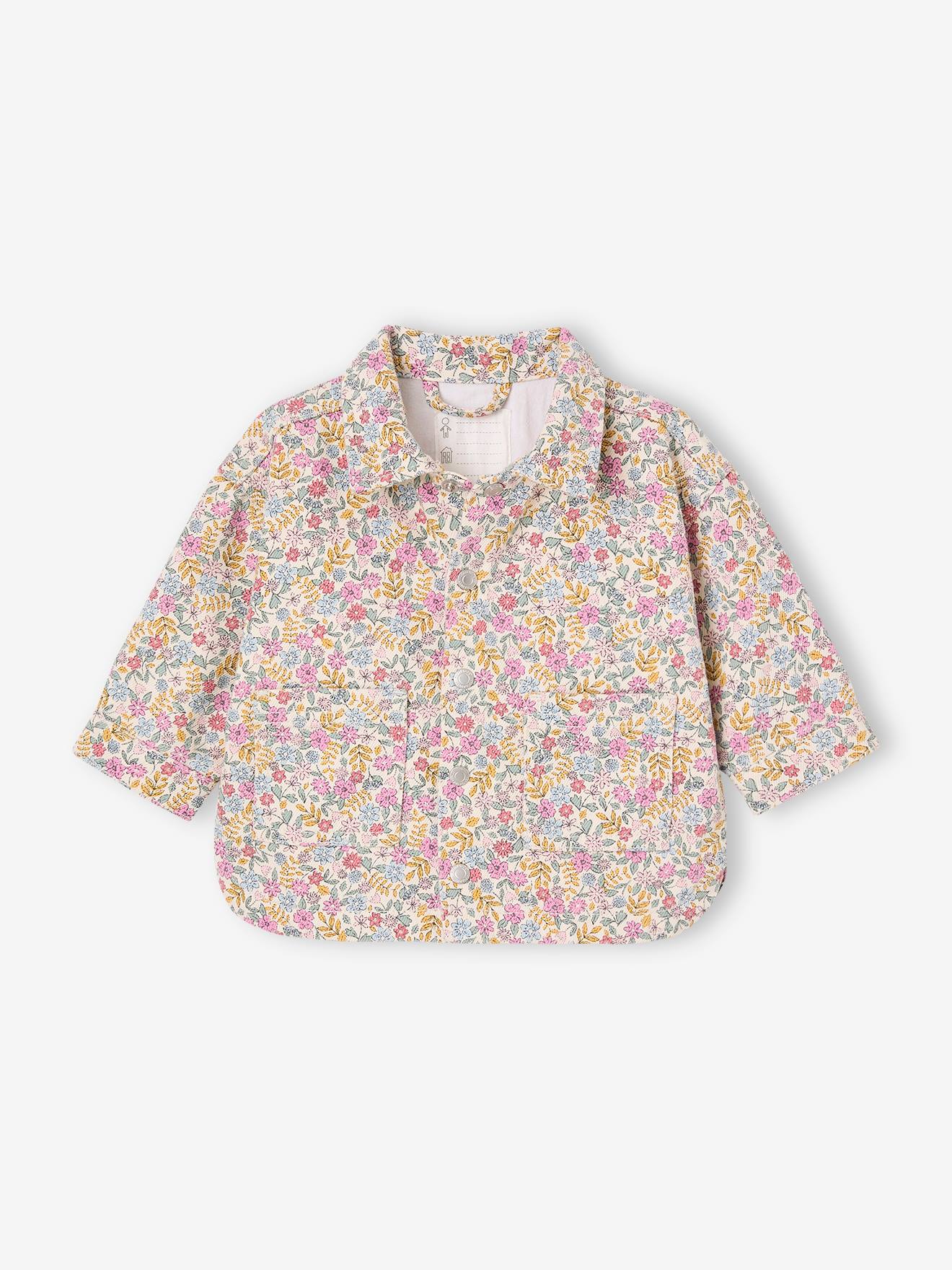 Veste imprimée en toile bébé multicolore