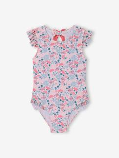 -Maillot de bain fille 1 pièce noeud décoratif au dos