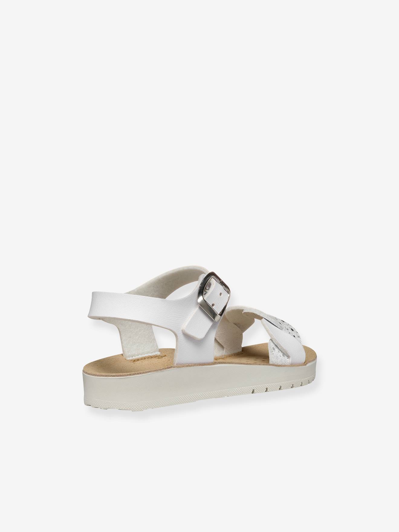 Geox Sandali Costarei Per Bambine - Sandali Glamour Metallizzati Con Suola Traspirante - Foto 11