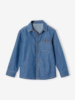 -Chemise en denim léger garçon