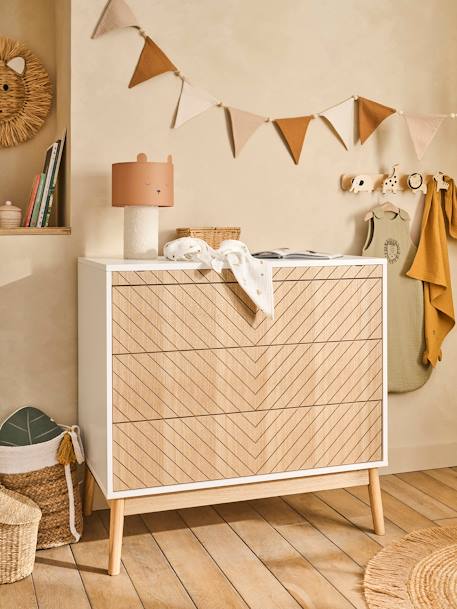 Vertbaudet - Commode 3 tiroirs LIGNE CHEVRONS bois