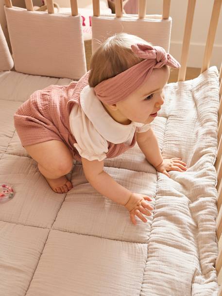 Tapis de sol / Fond de parc uni gaze et percale de coton indigo+ocre+olive+taupe+terracotta 23 - vertbaudet enfant 