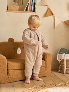 Linge de maison et décoration-Combinaison à pieds PETIT CHAT, manches longues amovibles