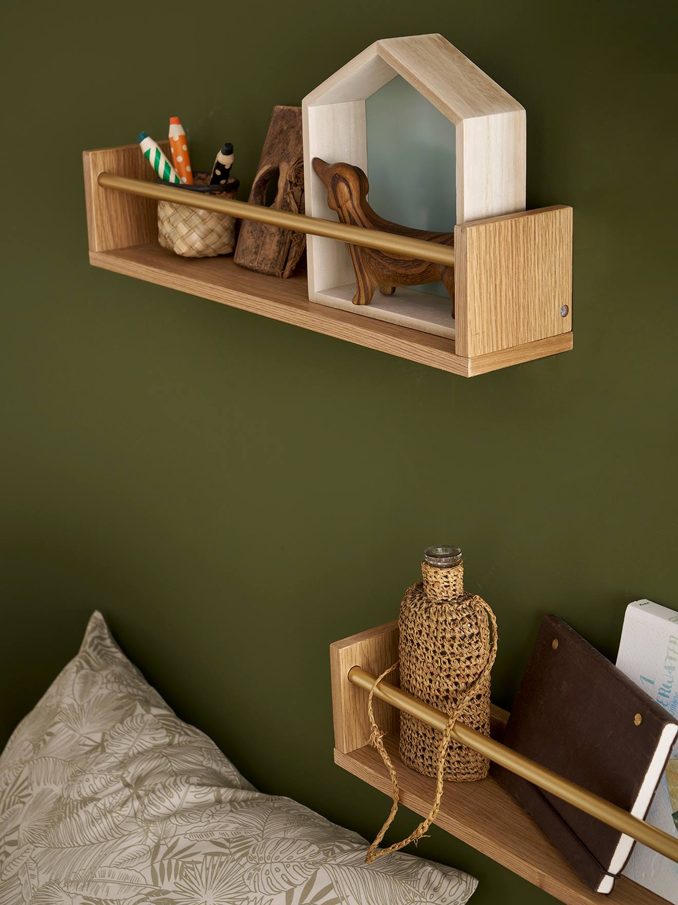 Lot de 2 étagères livres bois (Vertbaudet) - Image 1