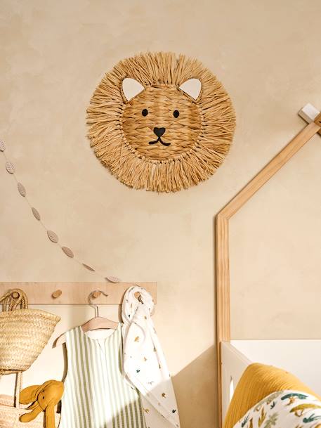 Vertbaudet - Trophée mural Lion beige