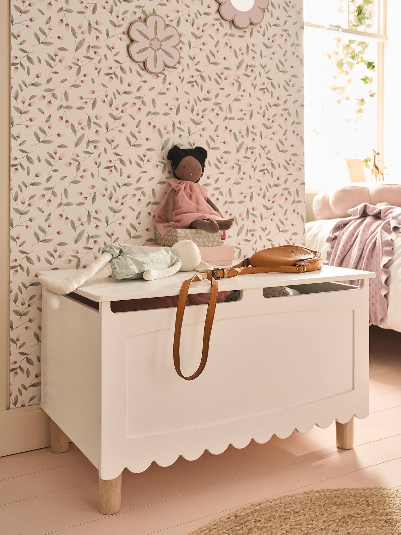 Coffre à jouets LIGNE FESTON blanc