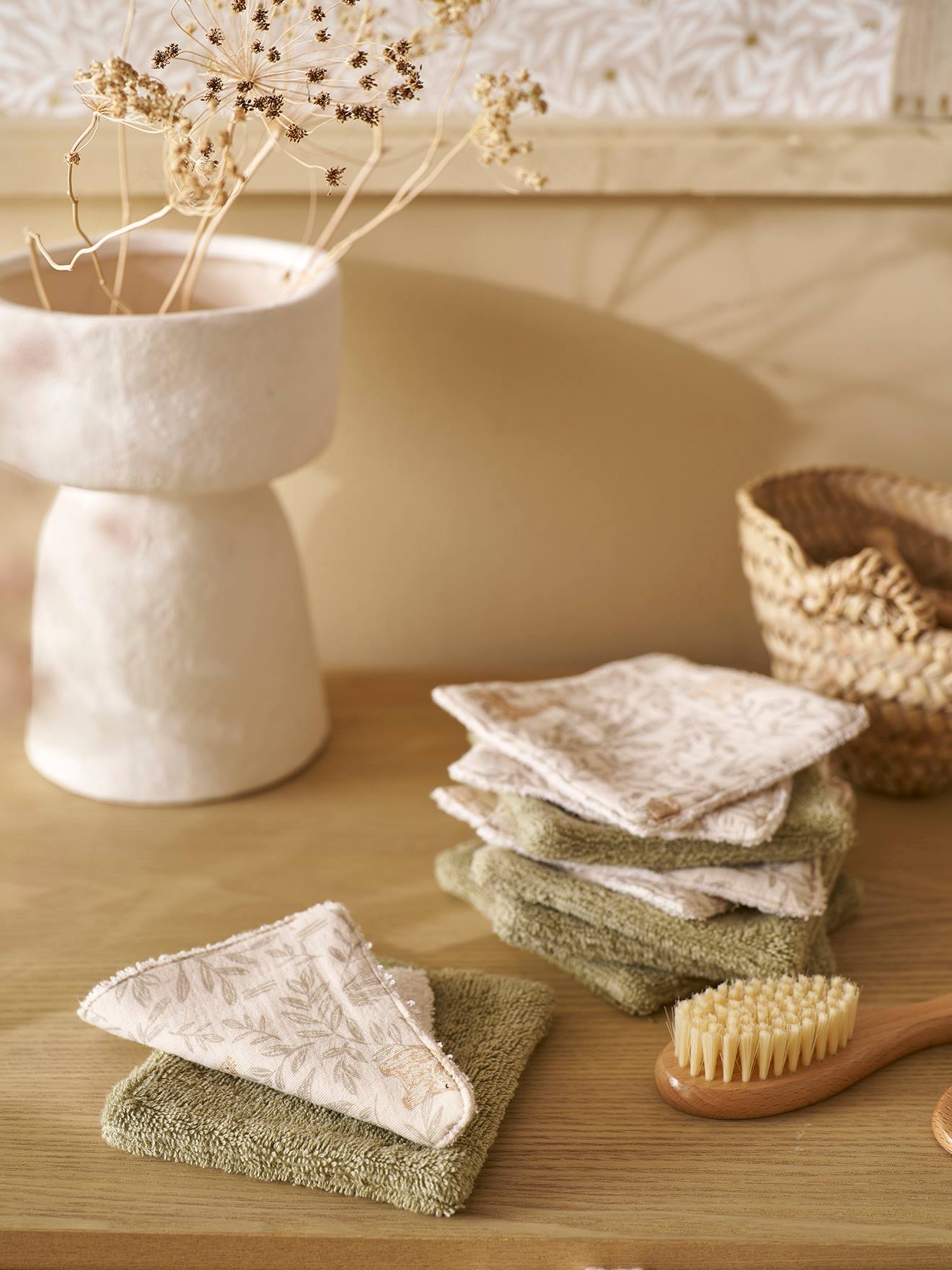 Lot de 10 lingettes lavables babylone (Vertbaudet) - Image 2