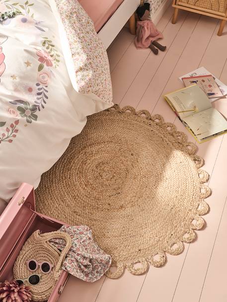 Vertbaudet - Tapis rond en jute FESTON beige