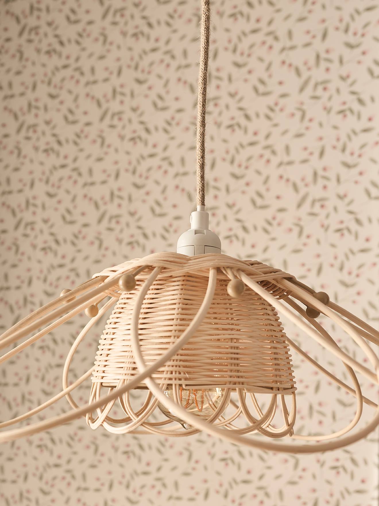 Câble et douille électrique pour luminaires beige