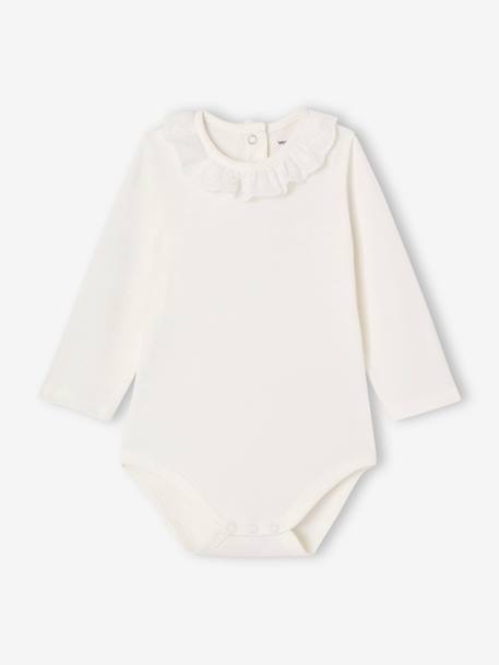 Bébé-Body avec col en broderie anglaise manches longues bébé